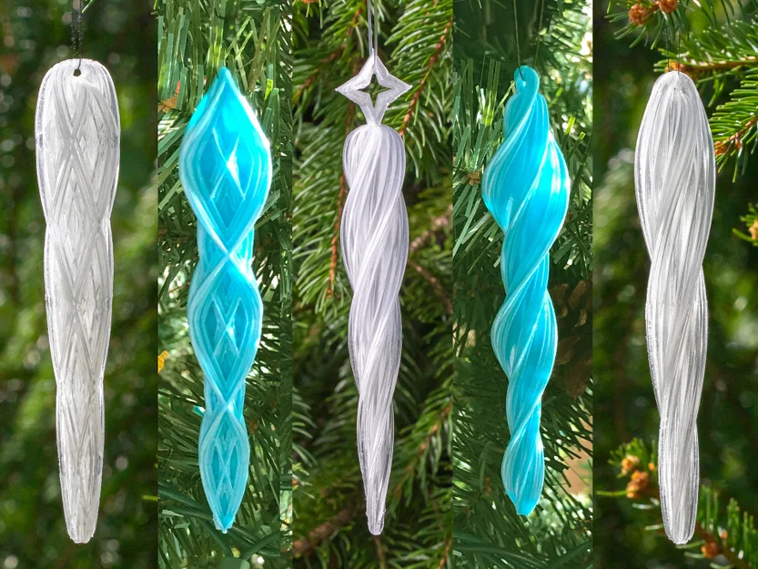 Bộ sưu tập Đồ trang trí Cây thông Noel Hình Băng - Image 1