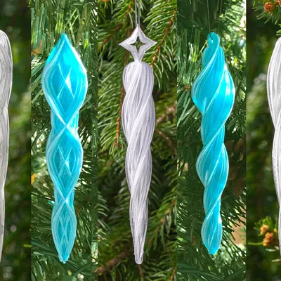 Bộ sưu tập Đồ trang trí Cây thông Noel Hình Băng