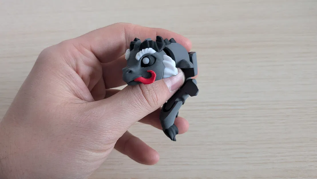 Rồng Krampus - Móc Khóa Hình Khớp Nối - Image 2