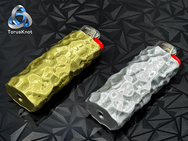 Vỏ bật lửa BIC kim loại dập vân búa - Image 2