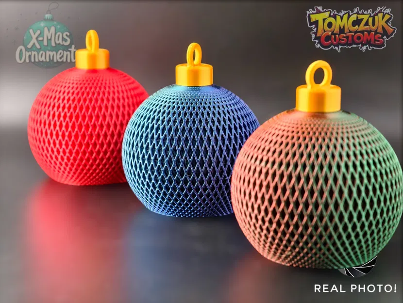 Bộ 3 Quả Châu Giáng Sinh Cổ Điển Có Đèn Trà - Image 2