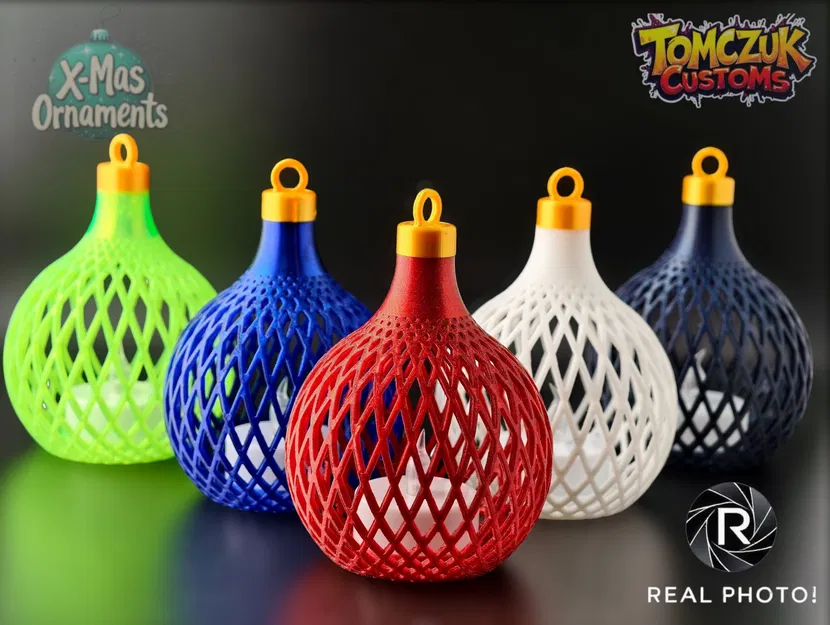 Bộ 3 Quả Châu Giáng Sinh Cổ Điển Có Đèn Trà - Image 9