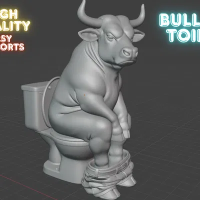 Mô hình Bò trên bồn cầu