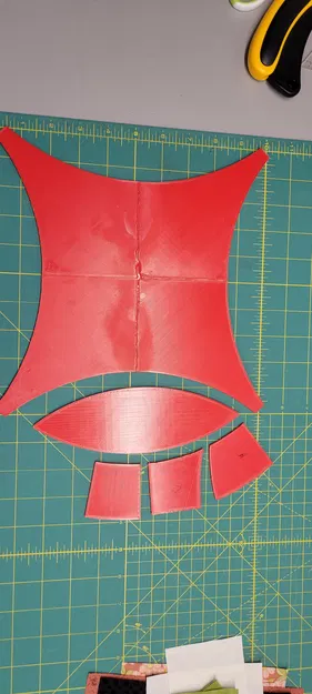 Mẫu Cắt Vải Hình Nhẫn Cưới Đôi Cho May Vá - Image 1