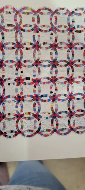 Mẫu Cắt Vải Hình Nhẫn Cưới Đôi Cho May Vá - Image 2