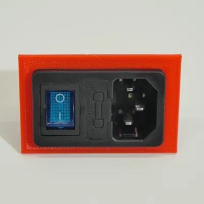 Khuôn Insert IEC320 C14 Clip-in bằng OpenSCAD