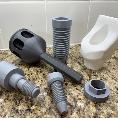 Mô hình ví dụ Implant Nha khoa Cỡ lớn với Nhiều Bộ phận