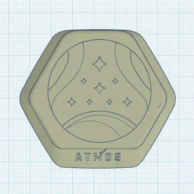 Logo ATMOS lá cờ bầu trời sao