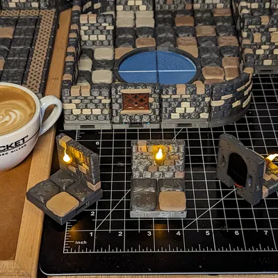 Viên Gạch Đế Pin và Đuốc