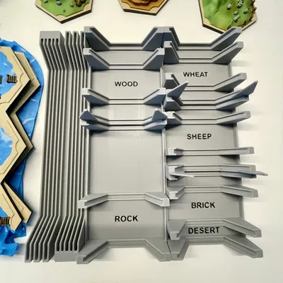 Hộp/Giá Đỡ Đế/Viền Catan 3D