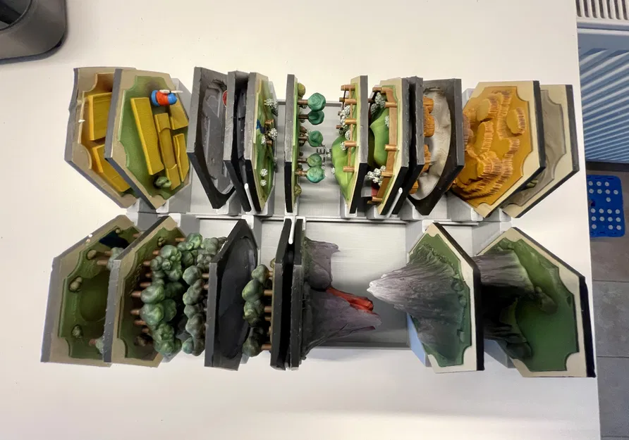 Hộp/Giá Đỡ Đế/Viền Catan 3D - Image 7