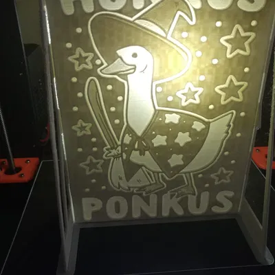 Mô Hình Ngỗng Honkus Ponkus Lithopane