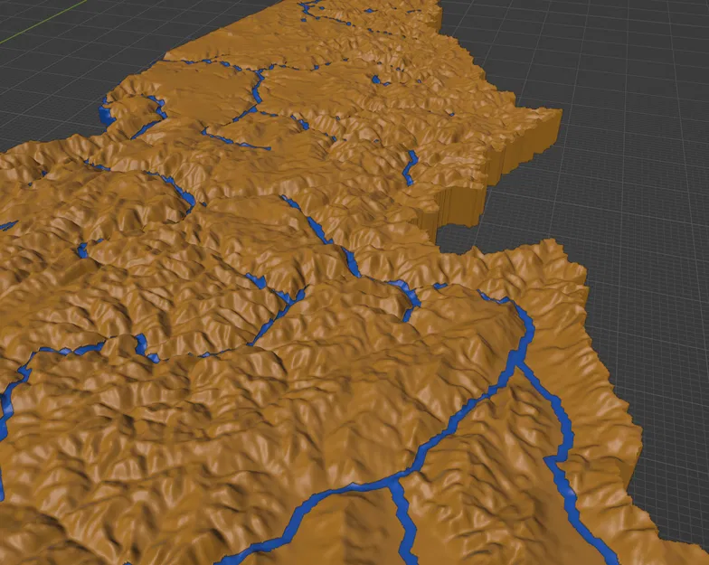 Bản đồ Địa hình Bang Idaho, Hoa Kỳ (ID) có Đặc điểm Thủy văn - Image 4