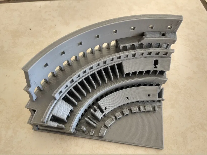 Mô hình Đấu trường La Mã tỉ lệ 1:500 - Image 5