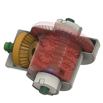 Bộ Vi Sai RC CAR #4 Có Giới Hạn Trượt