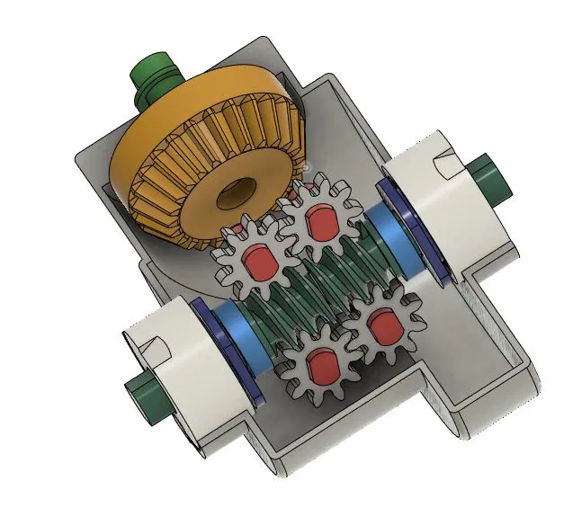 Bộ Vi Sai RC CAR #4 Có Giới Hạn Trượt - Image 2