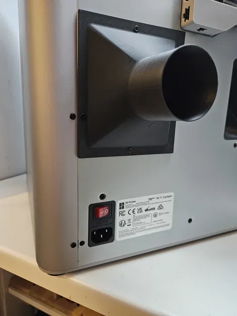 Phụ kiện nối ống xả 50mm cho Bambu X1C - Image 1