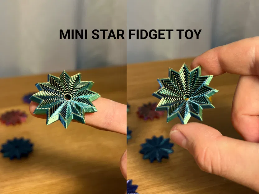 Đồ Chơi Fidget Mini Hình Ngôi Sao - Image 1
