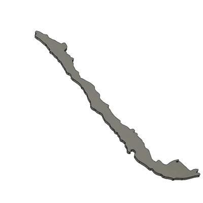 Bản Đồ Chile Có Thể In 3D