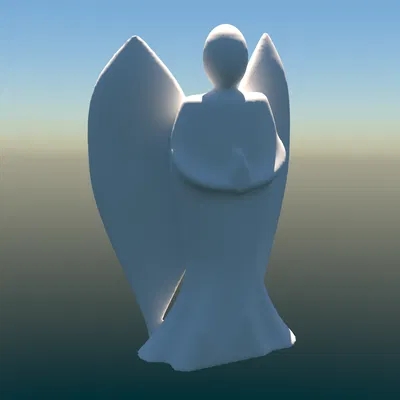 Tượng Thiên Thần Gắn Đỉnh Cây (In Dễ)