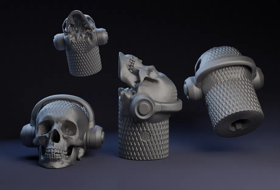 Nút Vặn DJ Đầu Lâu Hercules Có Vân Xoắn - Image 1