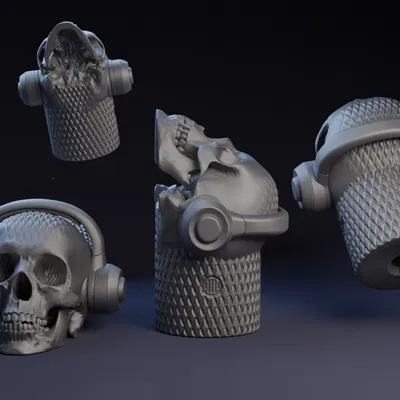 Nút Vặn DJ Đầu Lâu Hercules Có Vân Xoắn