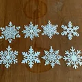 Gói 3 - 8 bông tuyết để treo - 8 snowflakes to hang - Thumbnail 1