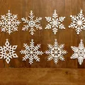 Gói số 4 - 8 bông tuyết treo - 8 snowflakes to hang - Thumbnail 1