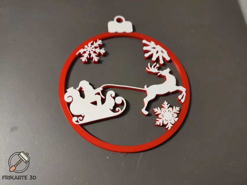 Móc treo xe tuần lộc của Ông già Noel trang trí cây thông Noel - Image 1