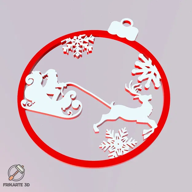 Móc treo xe tuần lộc của Ông già Noel trang trí cây thông Noel - Image 3