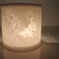Mô Hình Lithophane Giáng Sinh Thánh Gia Để Bàn - Thumbnail 1