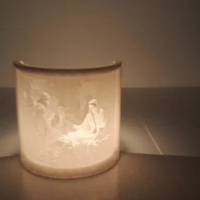 Mô Hình Lithophane Giáng Sinh Thánh Gia Để Bàn