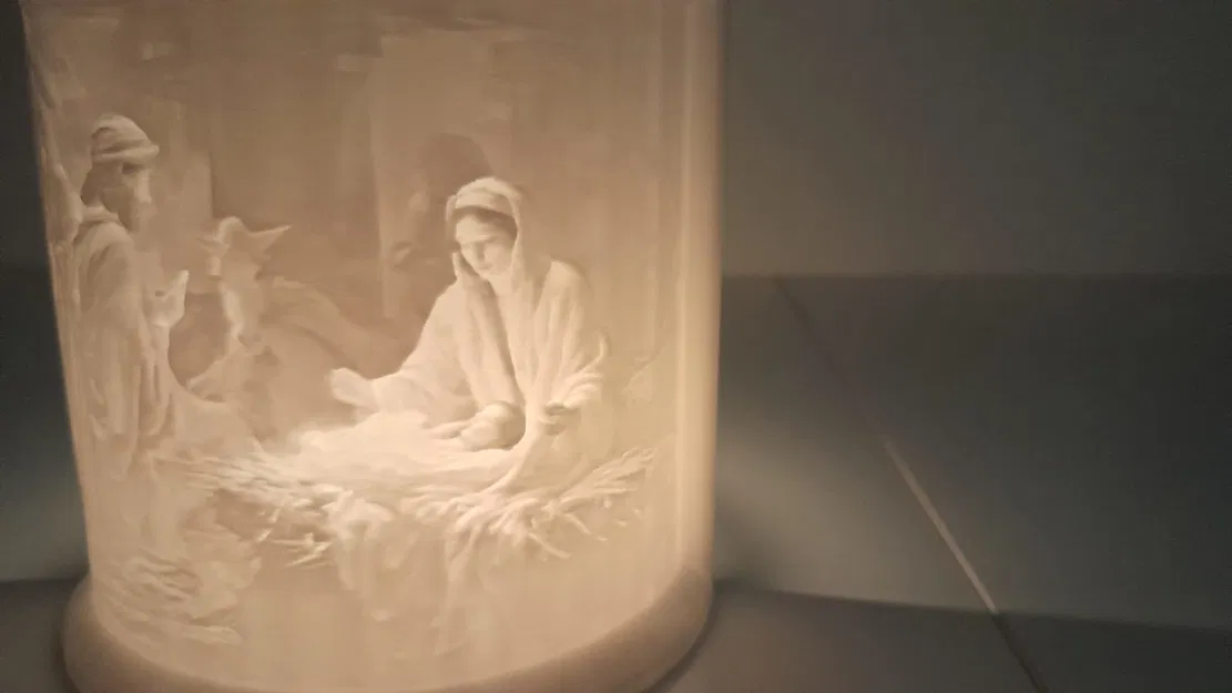 Mô Hình Lithophane Giáng Sinh Thánh Gia Để Bàn - Image 3