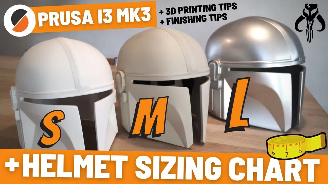 Cách in mũ Mandalorian -> size S, M, L và cài đặt in 3D - Image 1