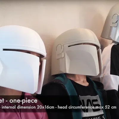 Cách in mũ Mandalorian -> size S, M, L và cài đặt in 3D