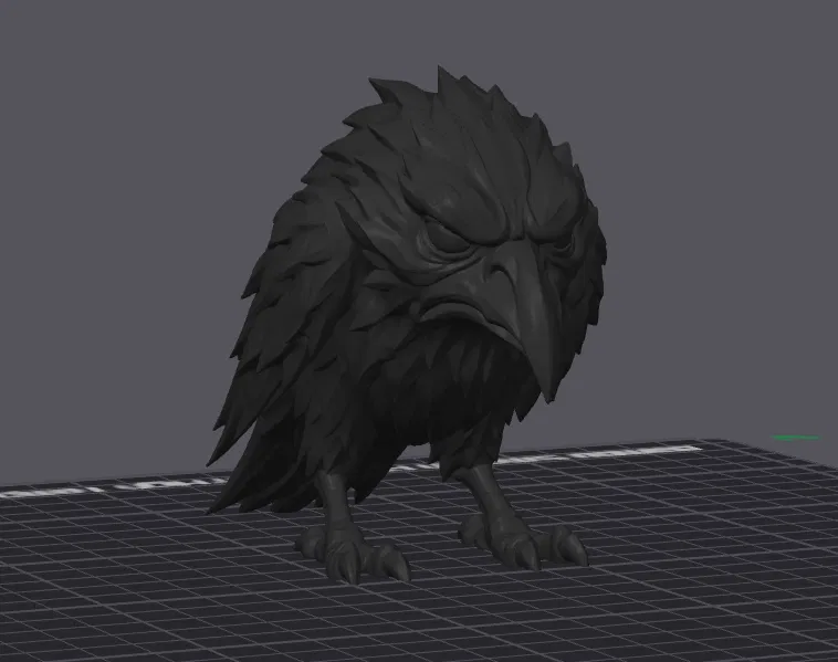 The Shadow Raven – Tượng Quạ Ma Quái Trang Trí Kệ - Image 4