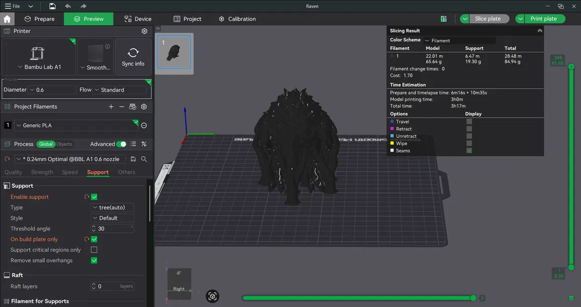 The Shadow Raven – Tượng Quạ Ma Quái Trang Trí Kệ - Image 5