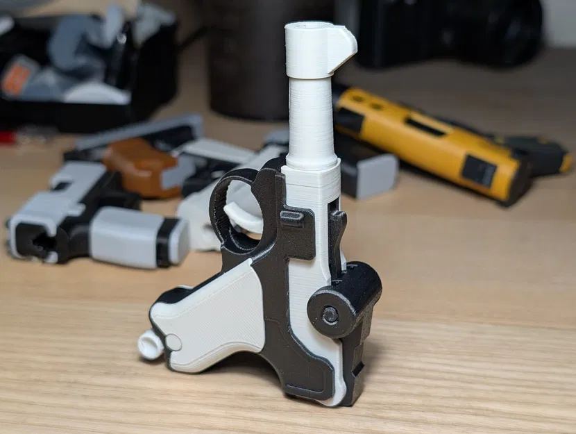 Móc Khóa Fidget In 3D Luger P08 Parabellum - Image 2