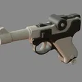 Móc Khóa Fidget In 3D Luger P08 Parabellum - Thumbnail 5