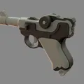 Móc Khóa Fidget In 3D Luger P08 Parabellum - Thumbnail 7