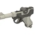 Móc Khóa Fidget In 3D Luger P08 Parabellum - Thumbnail 9