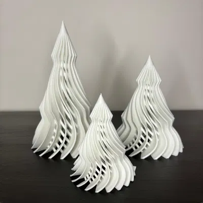 Trang trí cây thông Noel hình học đơn giản