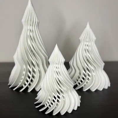 Trang trí cây thông Noel hình học đơn giản