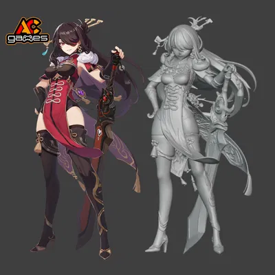 Mô hình Beidou Genshin Impact - Tư thế 3