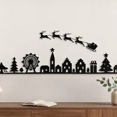 Christmas Skyline – Trang trí nghệ thuật treo tường Lễ hội