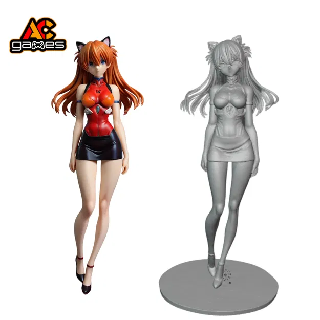 Asuka Minifalda Evangelion - Mô Hình 3D - Image 1