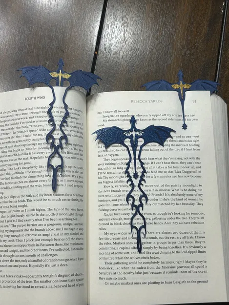 Bookmark Rồng Tairn và Andarna - Truyện Fourth Wing - Image 1