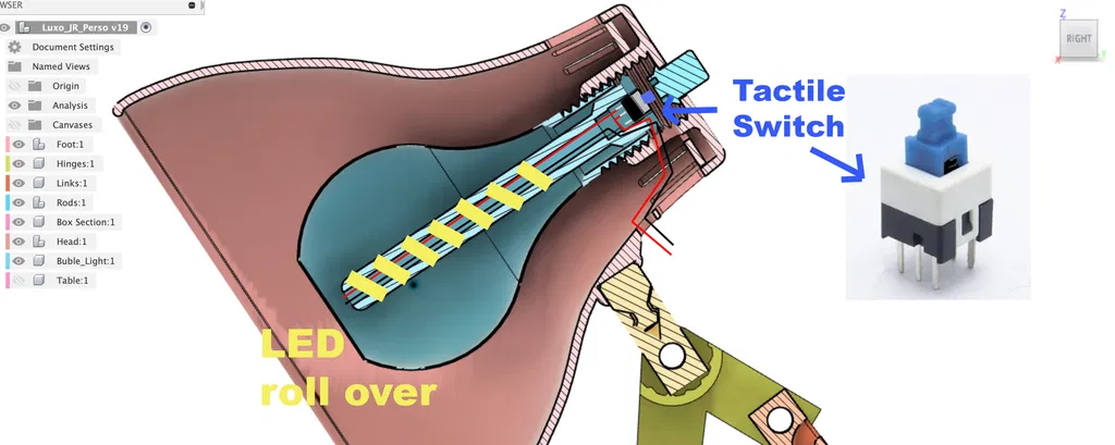 Đèn Luxo Jr Pixar cho máy in 200x200mm có đèn LED - Image 32