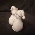 Mô hình trang trí Cặp đôi Mèo Giáng sinh - Thumbnail 2
