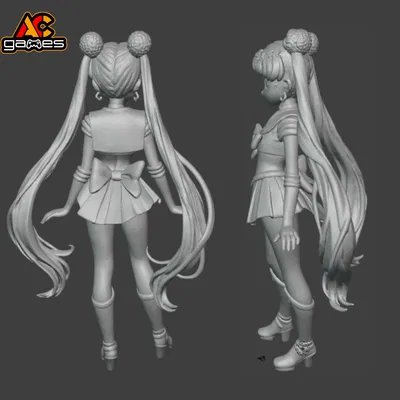 Mô hình 3D Sailor Moon